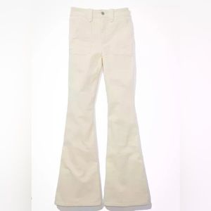 Flare pants size medium tan from forever 21.